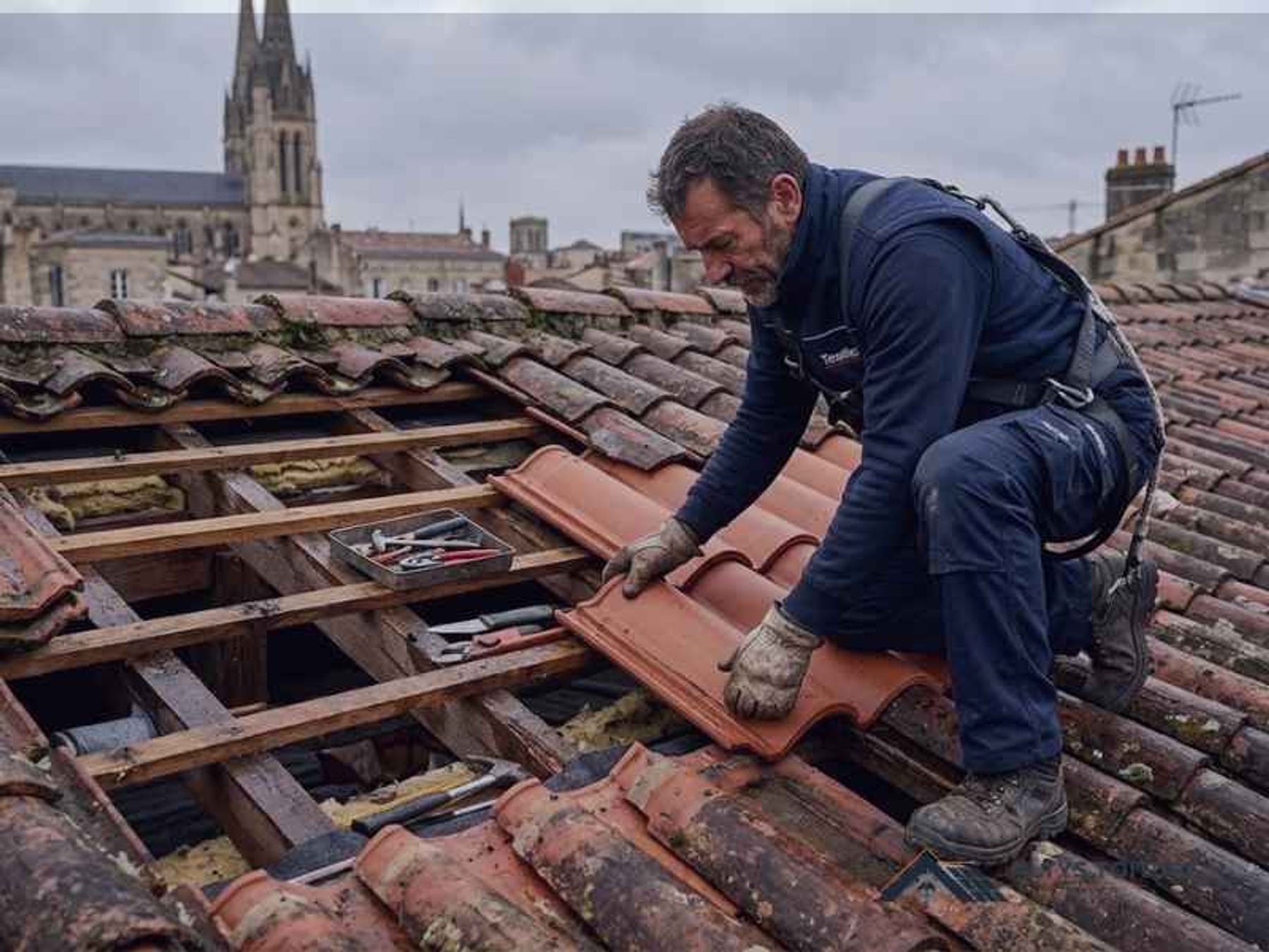 Couvreur Altys Toiture intervenant sur une toiture à La Bastide, Bordeaux